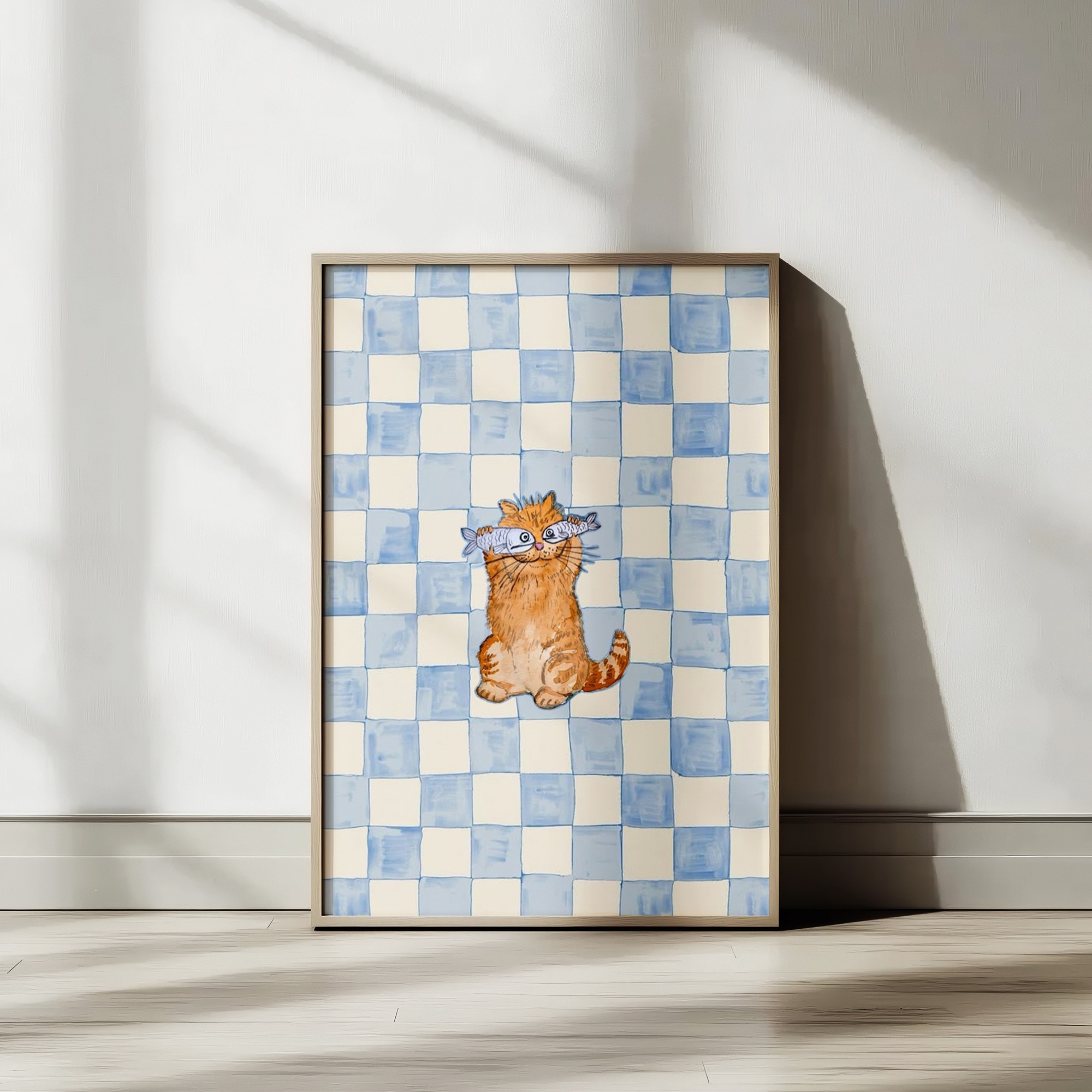 تابلو و فریم Blue Cat