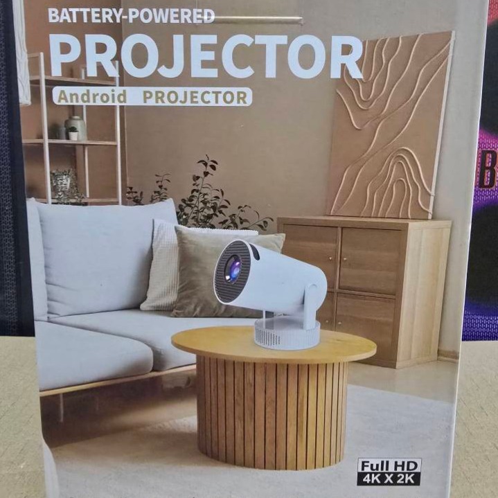 ویدئو پرژکتور شارژی مدل HY300 PROMAX فوکوس خودکار نسخه اندروید 13 - محصولات پرتابل