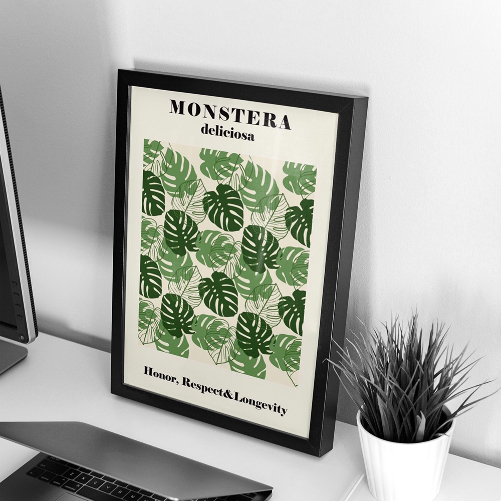 تابلو و فریم Monstera