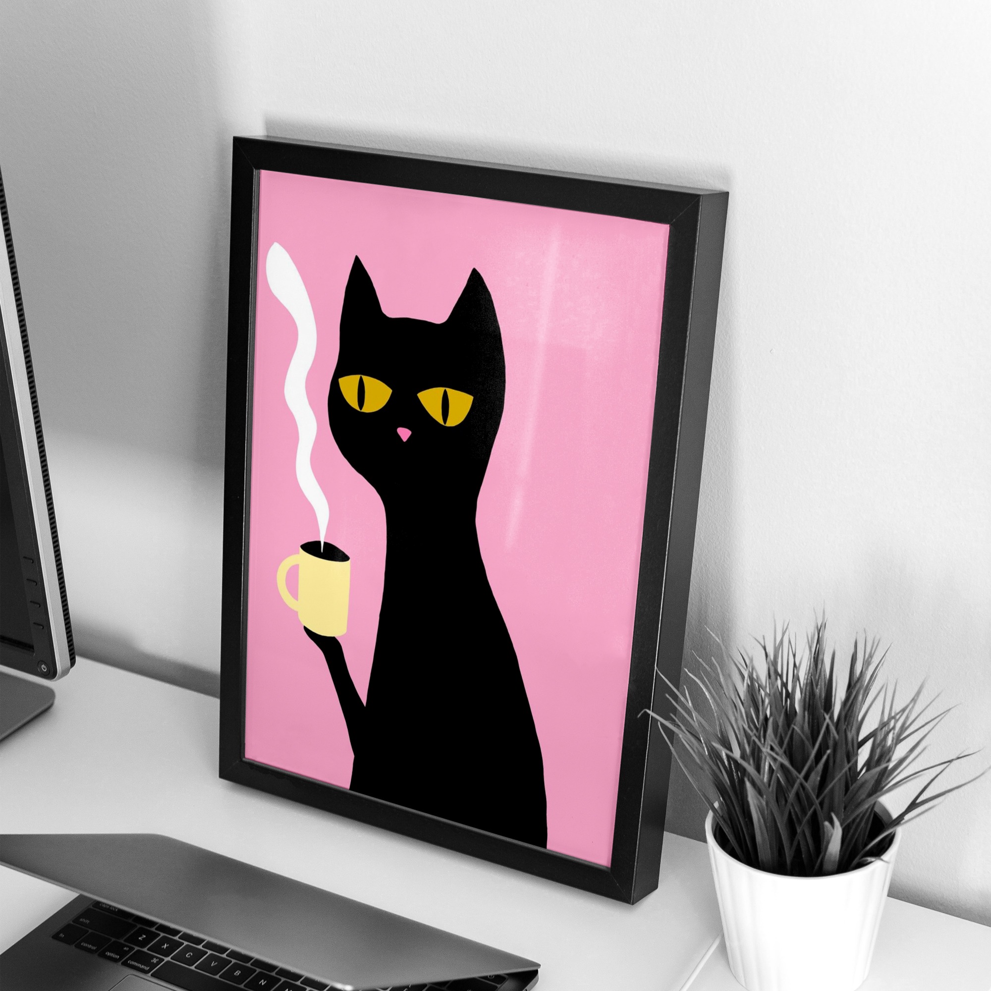 تابلو و فریم black cat